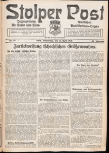 Stolper Post. Tageszeitung f&uuml;r Stadt und Land Nr. 93/1926