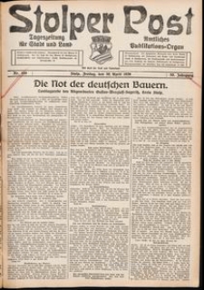 Stolper Post. Tageszeitung für Stadt und Land Nr. 100/1926