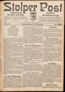 Stolper Post. Tageszeitung f&uuml;r Stadt und Land Nr. 118/1926