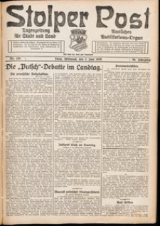 Stolper Post. Tageszeitung f&uuml;r Stadt und Land Nr. 126/1926