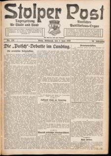Stolper Post. Tageszeitung für Stadt und Land Nr. 126/1926