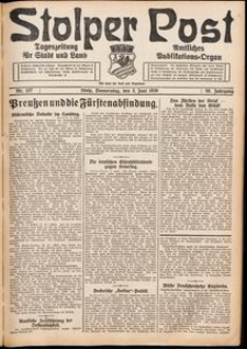 Stolper Post. Tageszeitung f&uuml;r Stadt und Land Nr. 127/1926