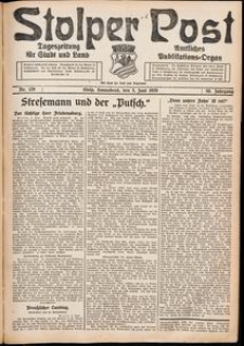 Stolper Post. Tageszeitung f&uuml;r Stadt und Land Nr. 129/1926