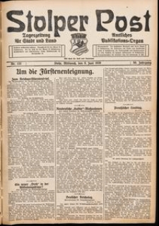 Stolper Post. Tageszeitung f&uuml;r Stadt und Land Nr. 132/1926