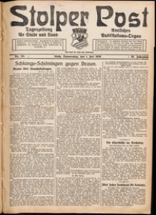 Stolper Post. Tageszeitung f&uuml;r Stadt und Land Nr. 151/1926