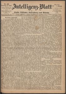 Intelligenz-Blatt f&uuml;r Stolp, Schlawe, Lauenburg und B&uuml;tow. Nr 69/1869 r.