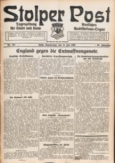 Stolper Post. Tageszeitung f&uuml;r Stadt und Land Nr. 163/1926