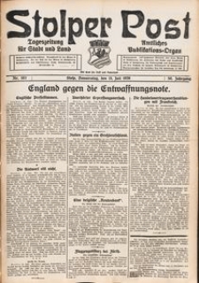 Stolper Post. Tageszeitung für Stadt und Land Nr. 163/1926