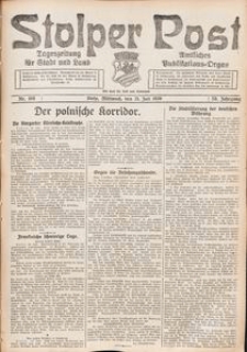 Stolper Post. Tageszeitung f&uuml;r Stadt und Land Nr. 168/1926