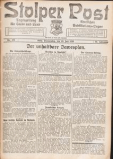 Stolper Post. Tageszeitung f&uuml;r Stadt und Land Nr. 175/1926