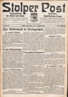 Stolper Post. Tageszeitung f&uuml;r Stadt und Land Nr. 183/1926