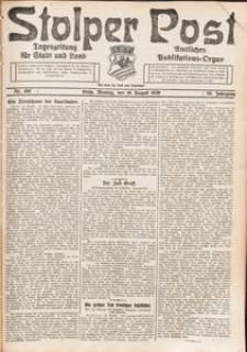 Stolper Post. Tageszeitung f&uuml;r Stadt und Land Nr. 190/1926