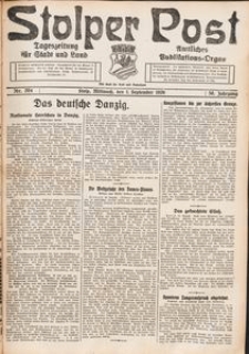Stolper Post. Tageszeitung für Stadt und Land Nr. 204/1926