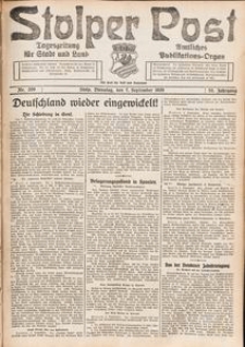 Stolper Post. Tageszeitung für Stadt und Land Nr. 209/1926