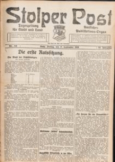 Stolper Post. Tageszeitung für Stadt und Land Nr. 218/1926
