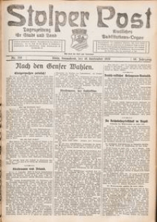 Stolper Post. Tageszeitung für Stadt und Land Nr. 219/1926