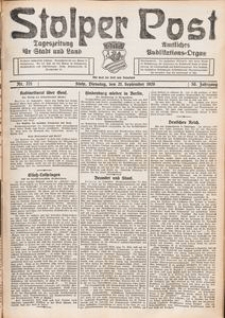 Stolper Post. Tageszeitung f&uuml;r Stadt und Land Nr. 221/1926