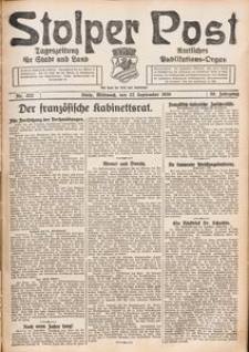 Stolper Post. Tageszeitung f&uuml;r Stadt und Land Nr. 222/1926