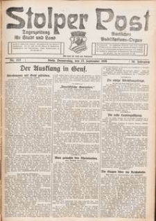 Stolper Post. Tageszeitung f&uuml;r Stadt und Land Nr. 223/1926