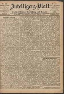 Intelligenz-Blatt f&uuml;r Stolp, Schlawe, Lauenburg und B&uuml;tow. Nr 83/1869 r.