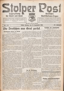 Stolper Post. Tageszeitung für Stadt und Land Nr. 224/1926
