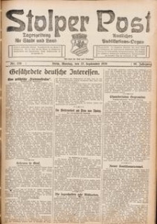 Stolper Post. Tageszeitung für Stadt und Land Nr. 226/1926