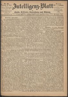 Intelligenz-Blatt f&uuml;r Stolp, Schlawe, Lauenburg und B&uuml;tow. Nr 91/1869 r.