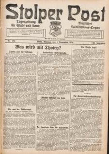 Stolper Post. Tageszeitung f&uuml;r Stadt und Land Nr. 256/1926