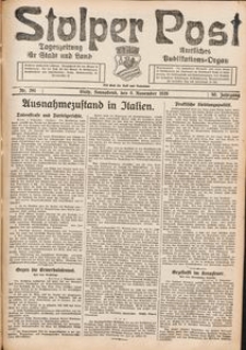 Stolper Post. Tageszeitung f&uuml;r Stadt und Land Nr. 261/1926