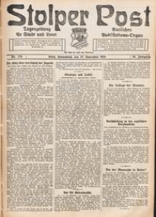 Stolper Post. Tageszeitung f&uuml;r Stadt und Land Nr. 278/1926