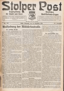Stolper Post. Tageszeitung für Stadt und Land Nr. 292/1926