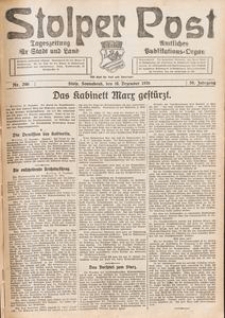 Stolper Post. Tageszeitung f&uuml;r Stadt und Land Nr. 296/1926