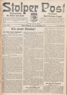 Stolper Post. Tageszeitung f&uuml;r Stadt und Land Nr. 299/1926