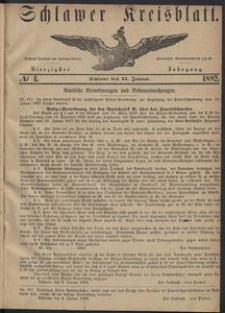 Kreisblatt des Schlawer Kreises 1882, No. 4