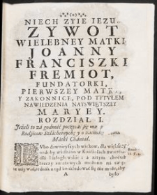 [Żywoty matek klasztoru warszawskiego N.M.P.]