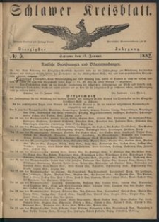 Kreisblatt des Schlawer Kreises 1882, No. 5