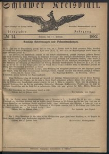 Kreisblatt des Schlawer Kreises 1882, No. 14