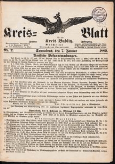 Kreisblatt für den Kreis Bublitz 1882