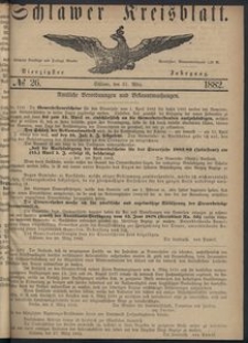 Kreisblatt des Schlawer Kreises 1882 No 26