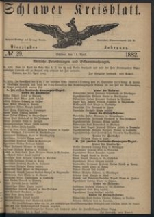 Kreisblatt des Schlawer Kreises 1882 No 29