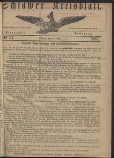 Kreisblatt des Schlawer Kreises 1882 No 31