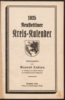 Neustettiner Kreiskalender 1925
