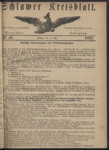 Kreisblatt des Schlawer Kreises 1882 No 40