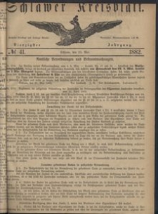 Kreisblatt des Schlawer Kreises 1882 No 41