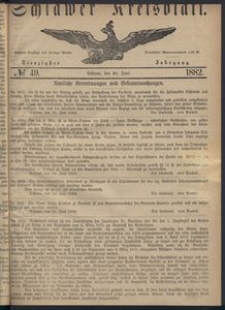 Kreisblatt des Schlawer Kreises 1882 No 49