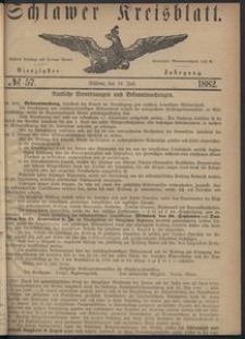 Kreisblatt des Schlawer Kreises 1882 No 57
