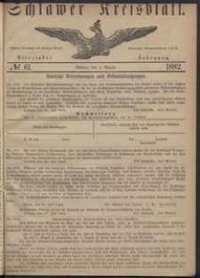 Kreisblatt des Schlawer Kreises 1882 No 61