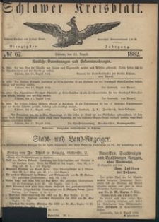 Kreisblatt des Schlawer Kreises 1882 No 67