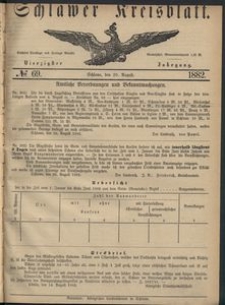 Kreisblatt des Schlawer Kreises 1882 No 69
