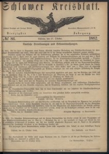 Kreisblatt des Schlawer Kreises 1882 No 86